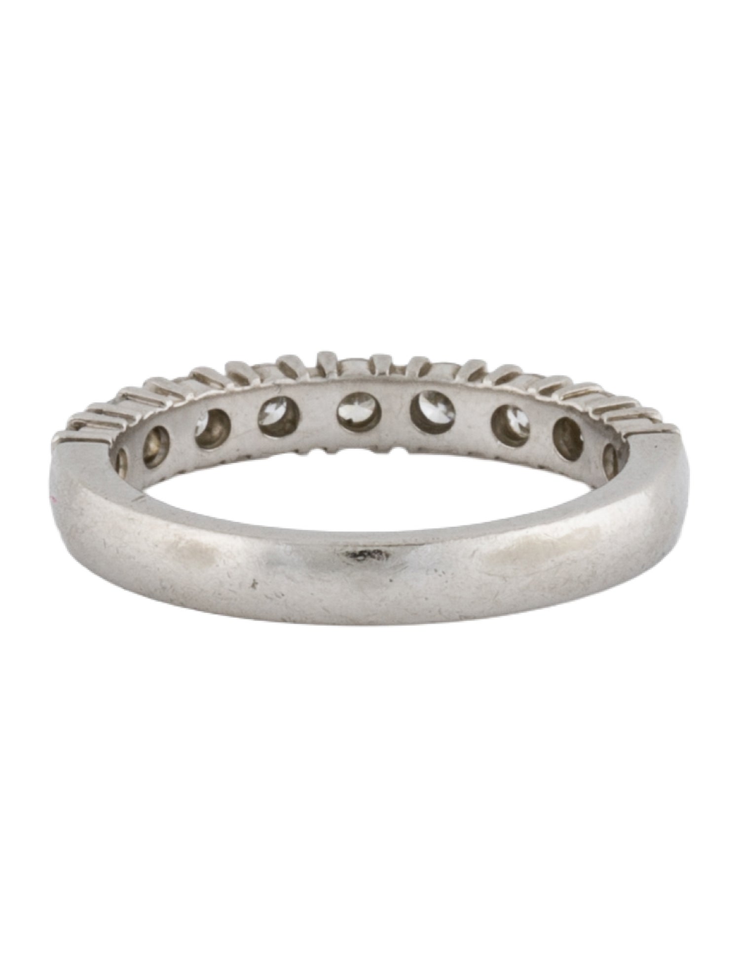 De Beers Platinum Diamond DB Classic Half Eternity Band